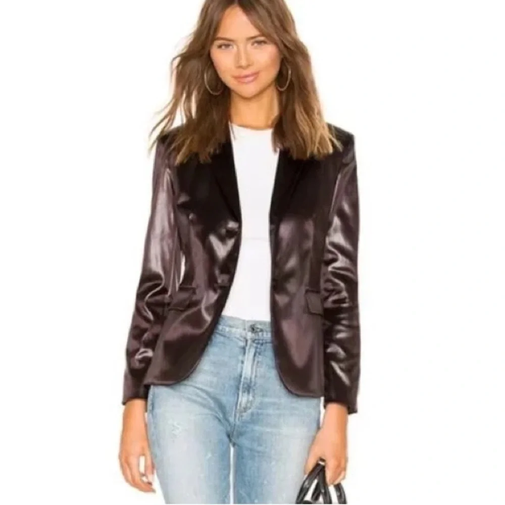 Theory classic shrunken jacket mink brown - Picture 8 of 8